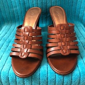 Beautiful Anne Klein brown sandals